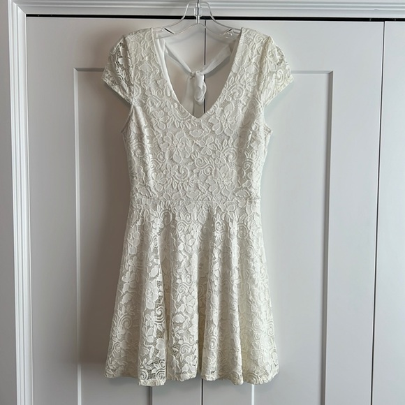 B Darlin Lace V-Neck Dress - Picture 1 of 6